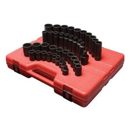 Cool Kitchen 39Pc .5 Inch Dr Metric Master Impact Socket Set CO592800